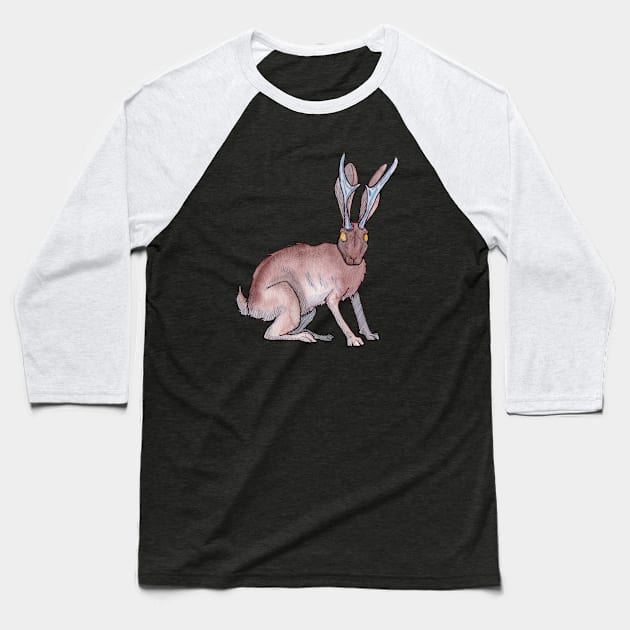 Jackalope Baseball T-Shirt by UntidyVenus